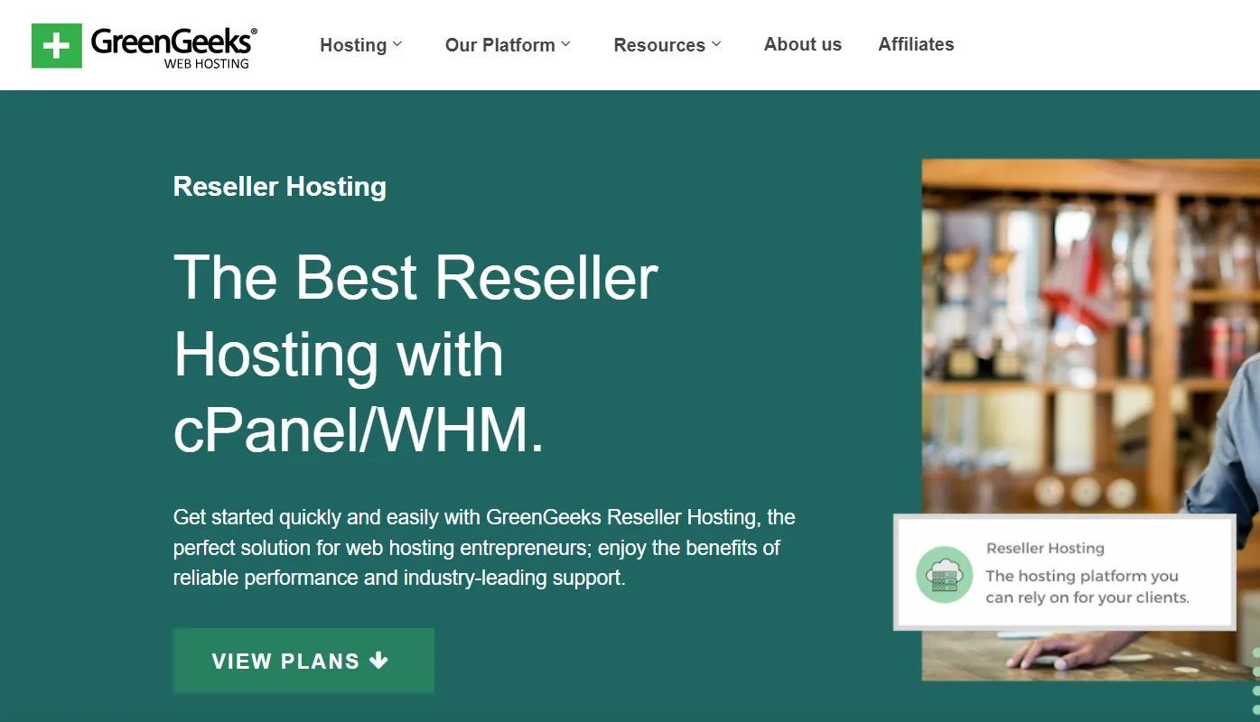 GreenGeeks Hosting Reseller