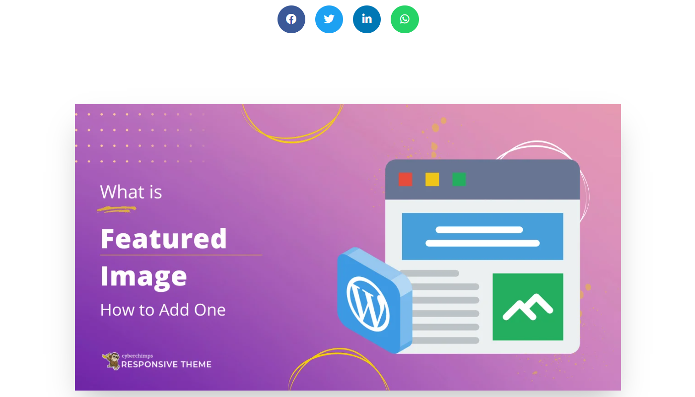 Featured image preview