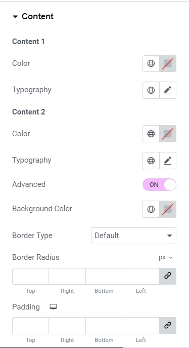 content style