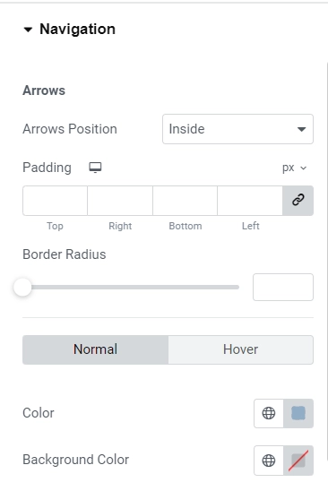 Styling navigation