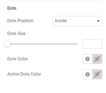 Styling dots