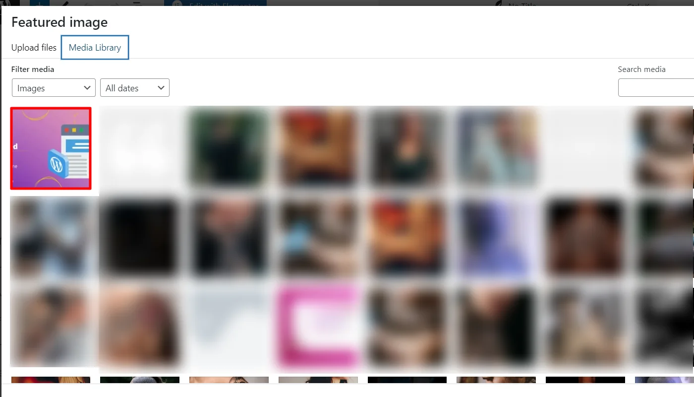 Selecting image