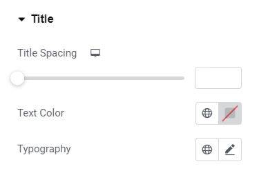 Styling title 
