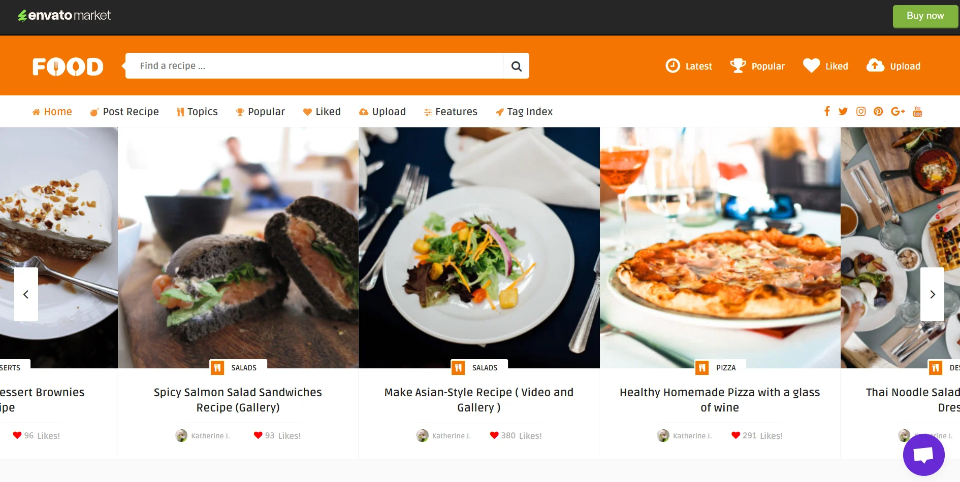 Tasty Food Theme