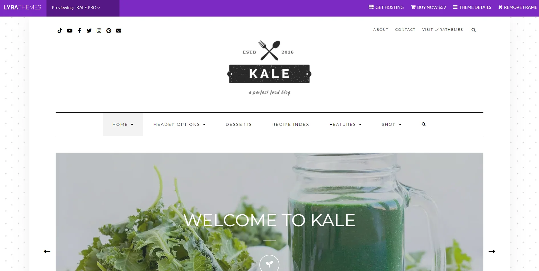 Kale Pro Theme