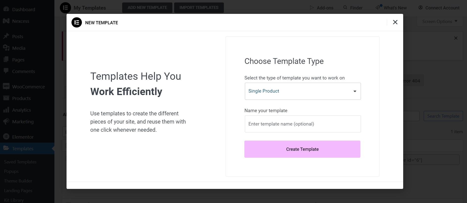 Adding Single Product Template