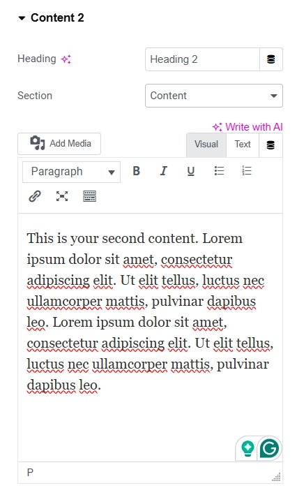 Content 2