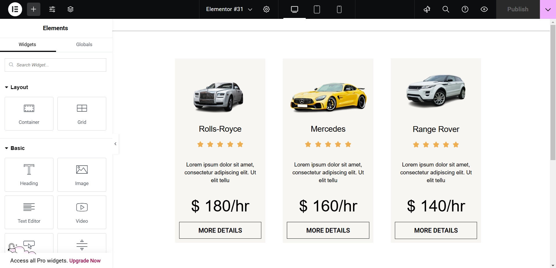 default page