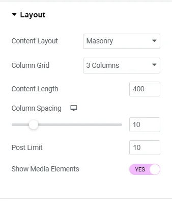 Customizing Layoiut