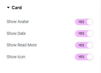 Customizing card