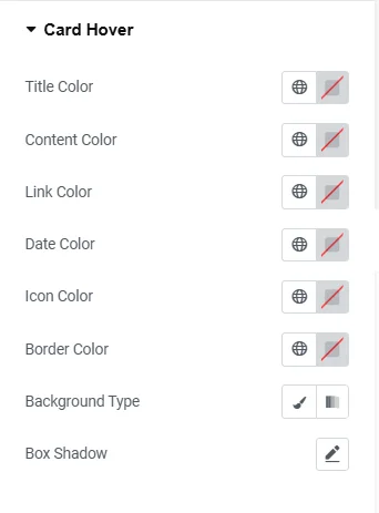 styling card hover