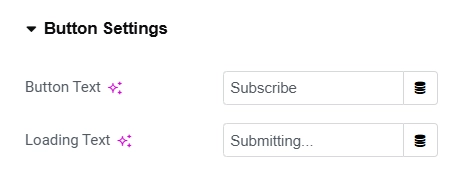 Button settings