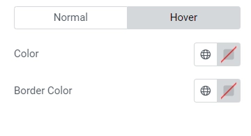 Dots hover state