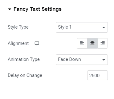 Fancy text options