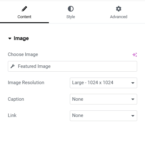 Feature image content