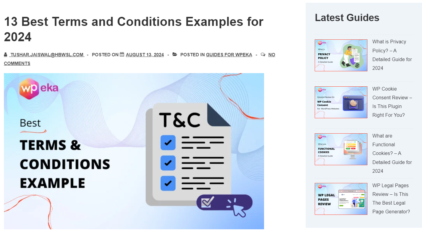 Featured image example