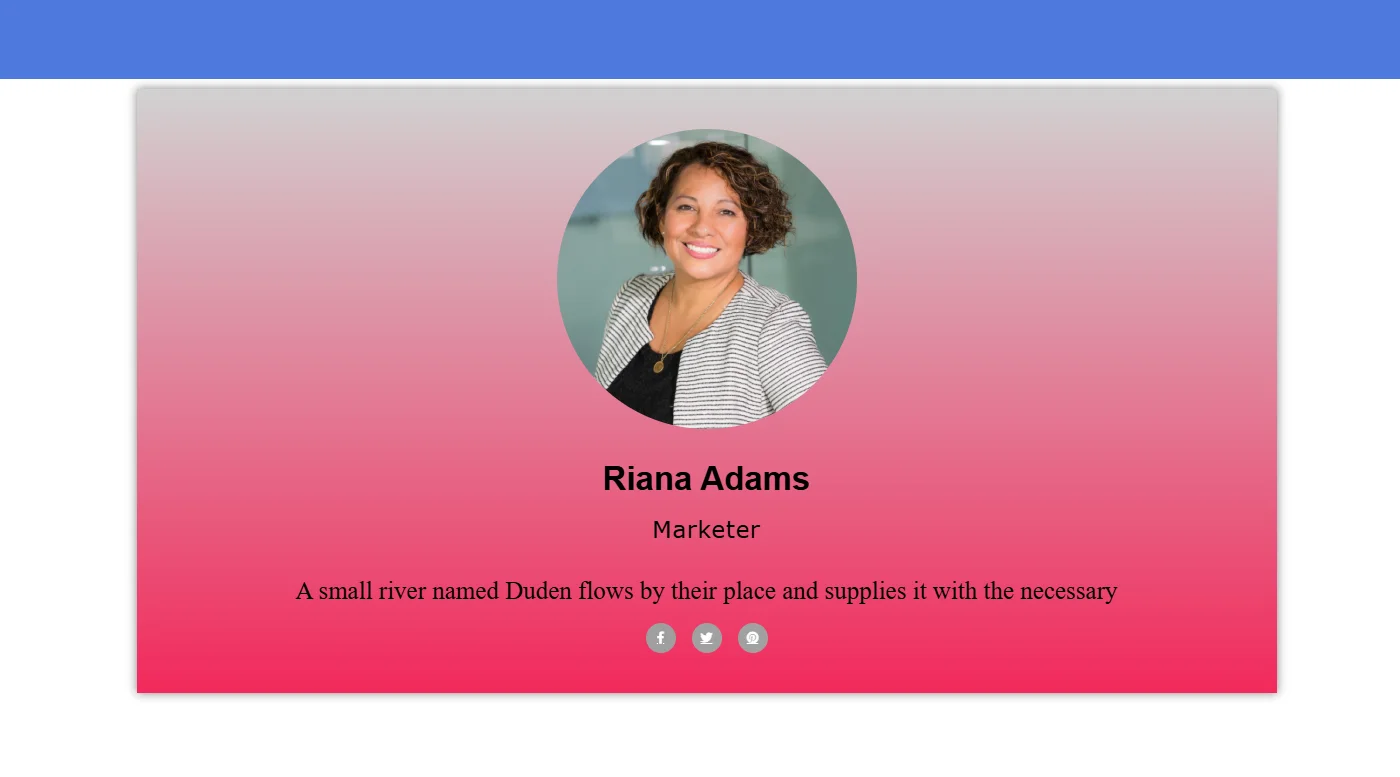 Team member widget final output