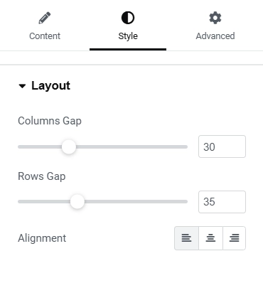 Layout style