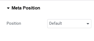 Meta position