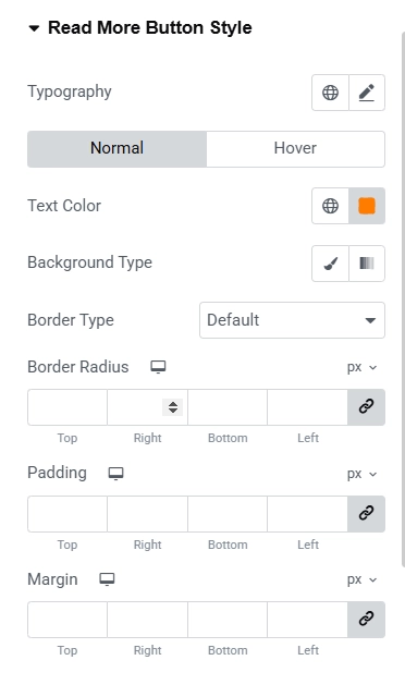 RAE Post Carousel button settings
