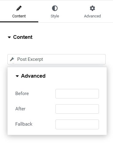 Post excerpt content