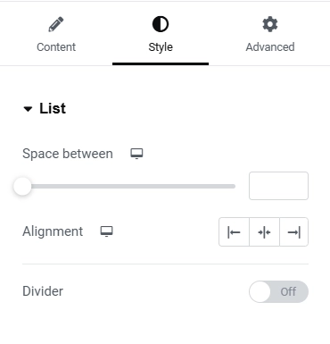 List style