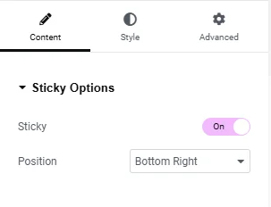 Editing stick options