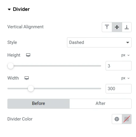 Style divider