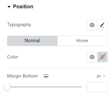 Styling position