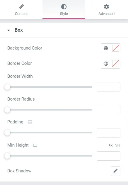 Styling table of contents