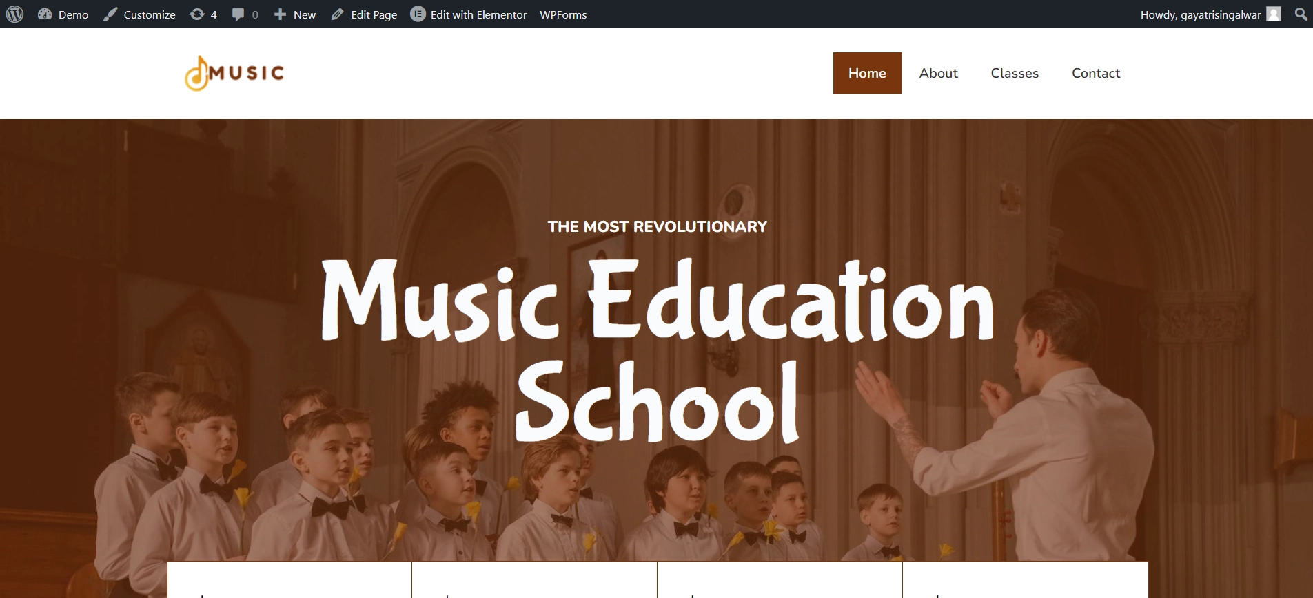 Music demo website