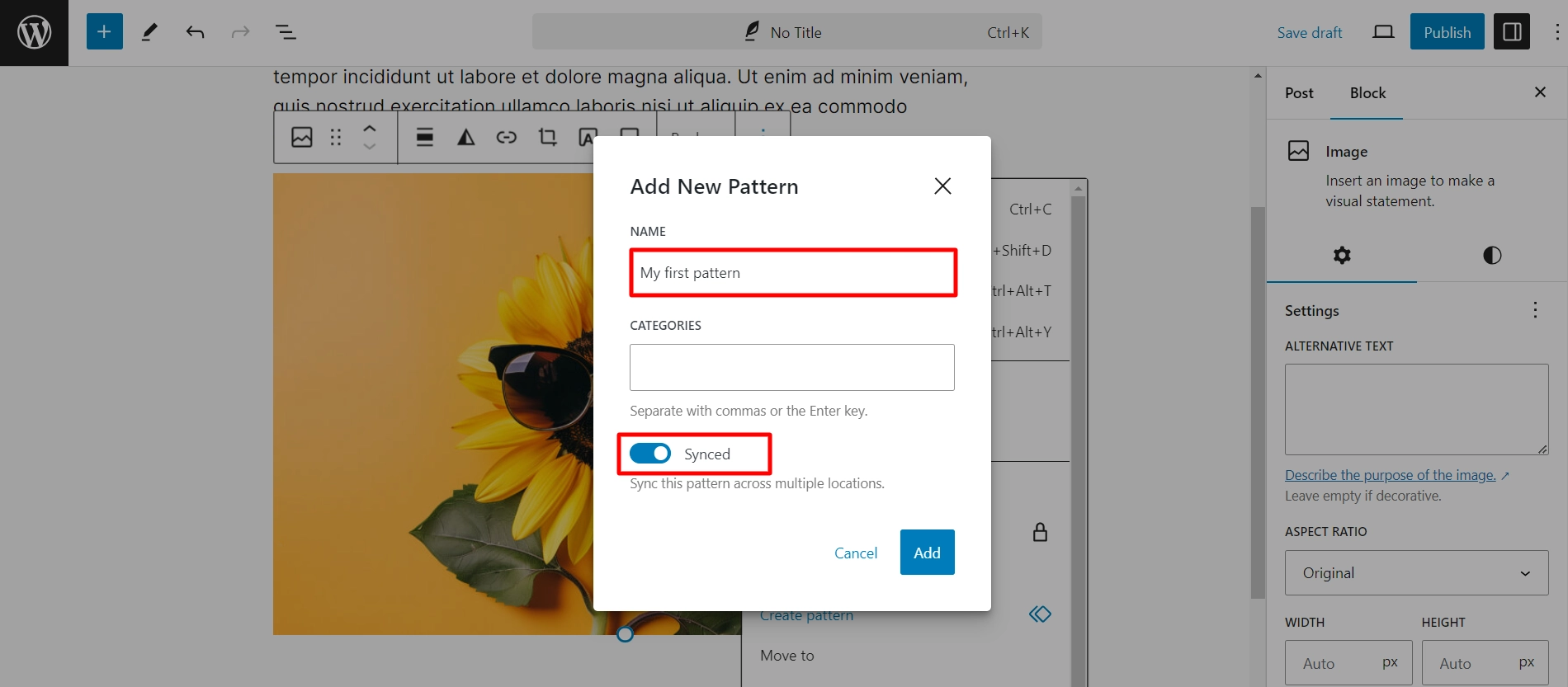 Naming the pattern