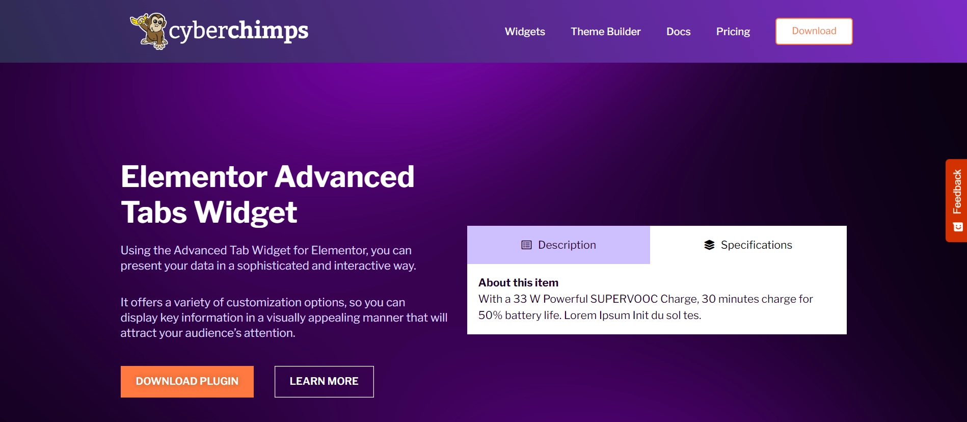 Elementor Advanced Tab Widget