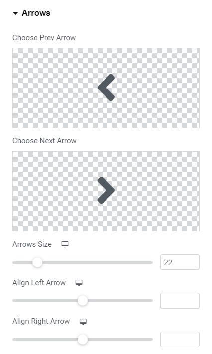 Arrows Settings
