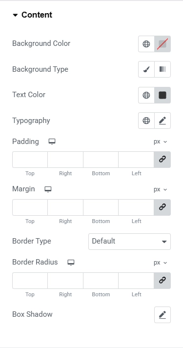 Content Settings