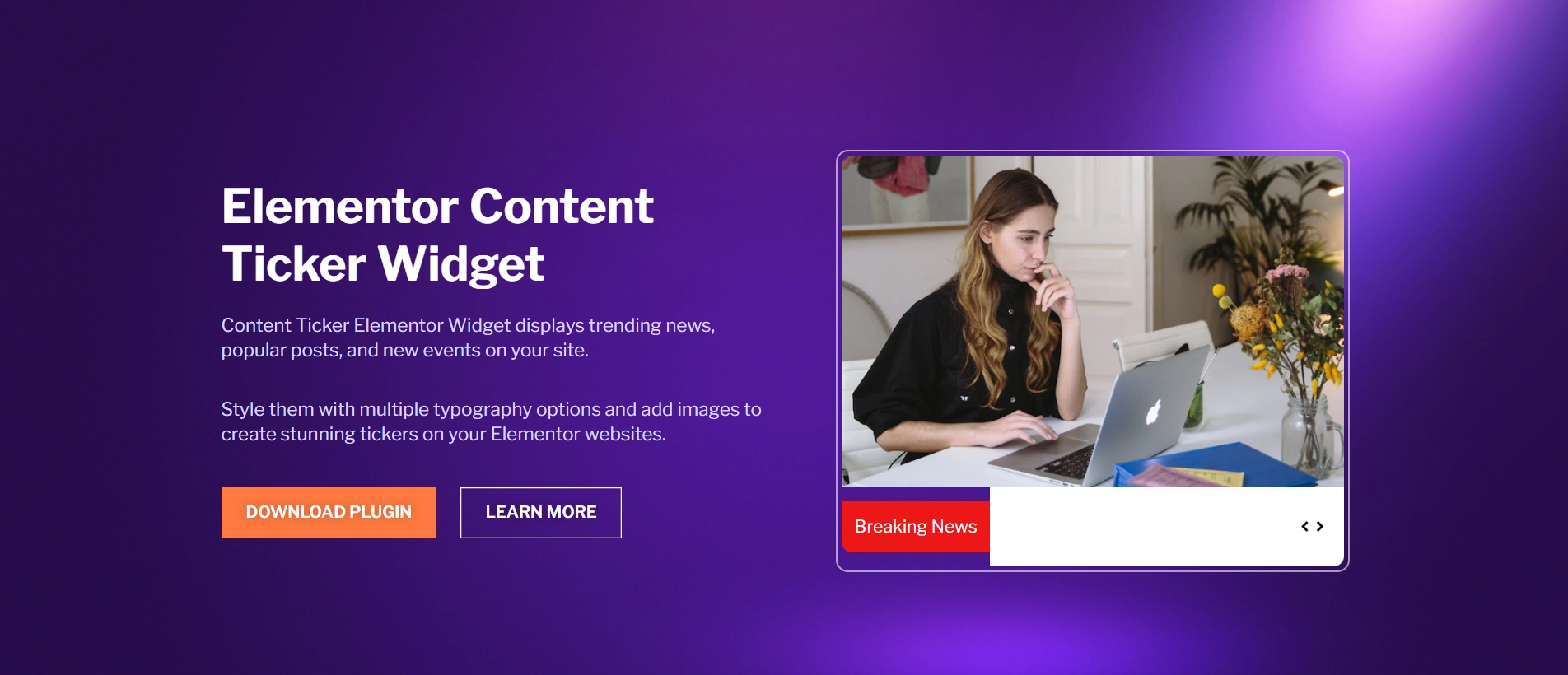 Content Ticker Homepage