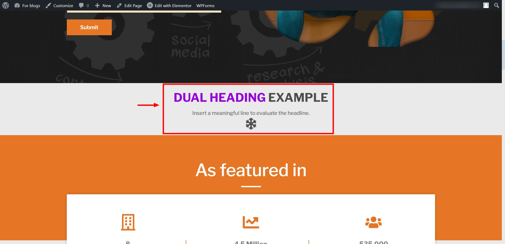 dual header by default