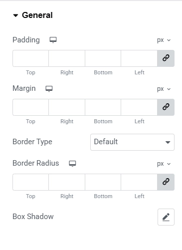 General settings
