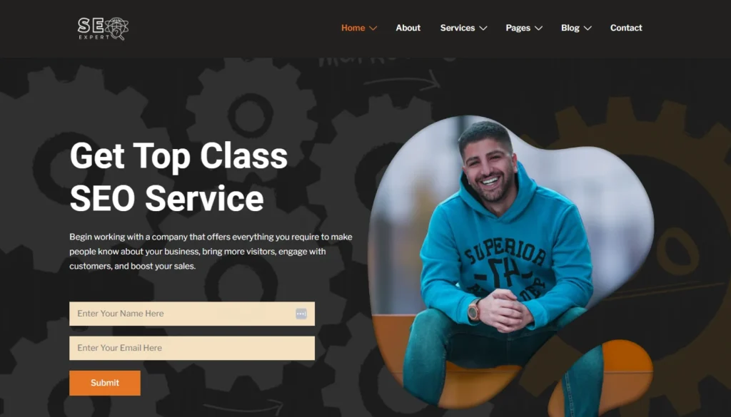 SEO expert website template