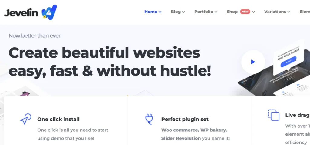 Jevelin - Easy to use theme