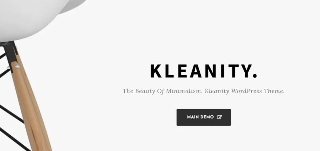 Kleanity - Clean and minimal WordPress theme.