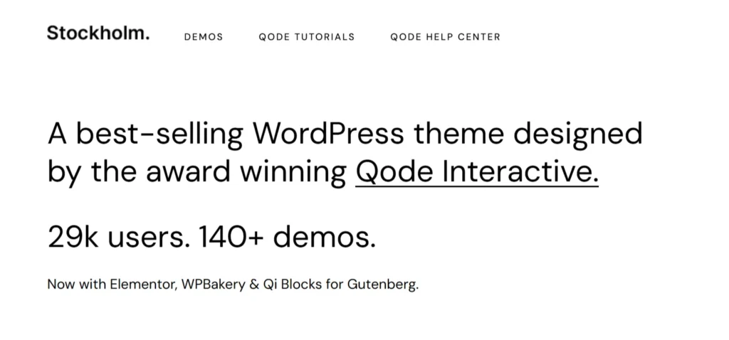 Stockholm - Best-selling WordPress theme