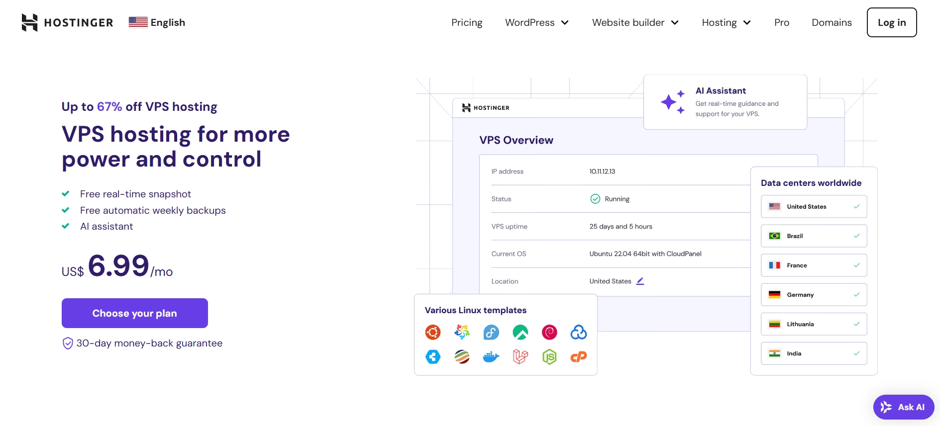 Hostinger VPS Hosting