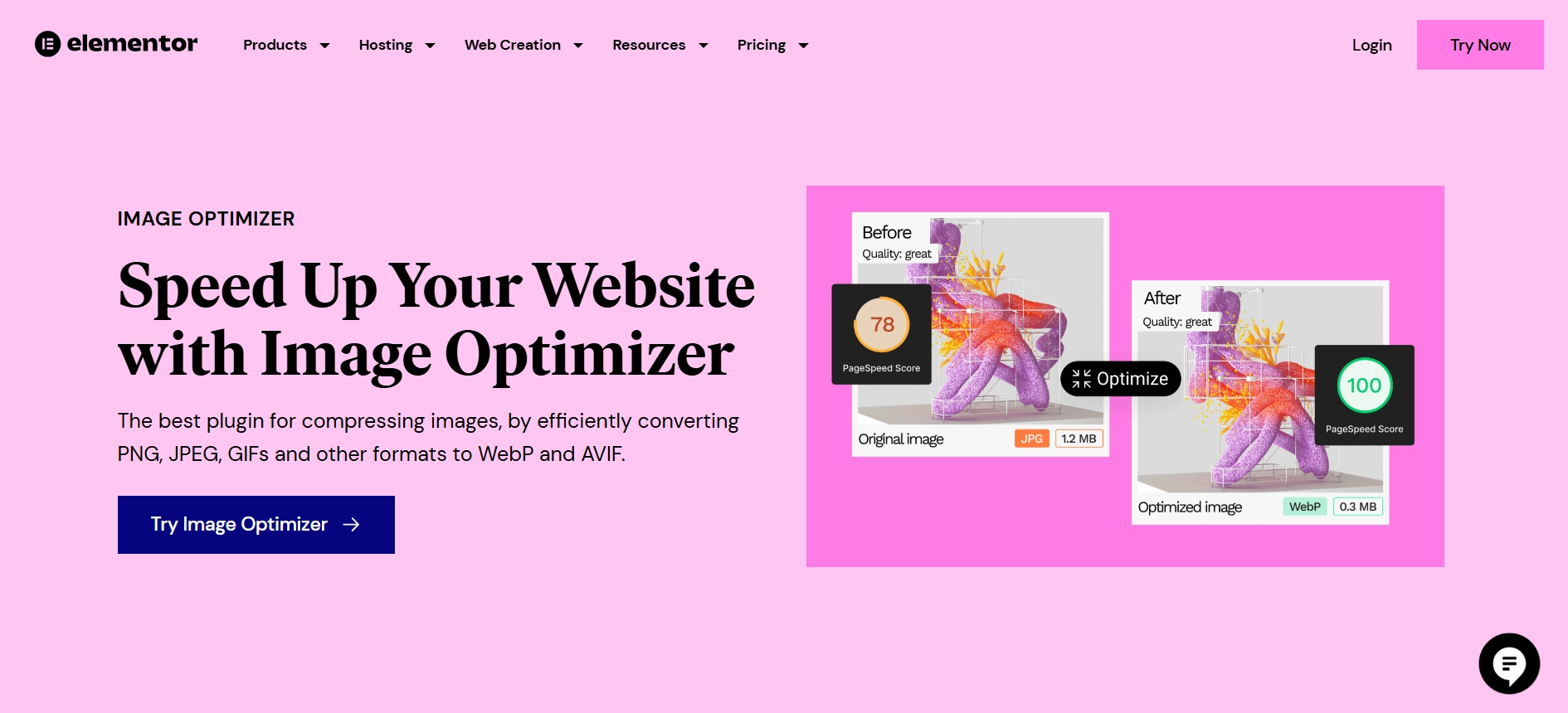 Elementor Image optimizer plugin