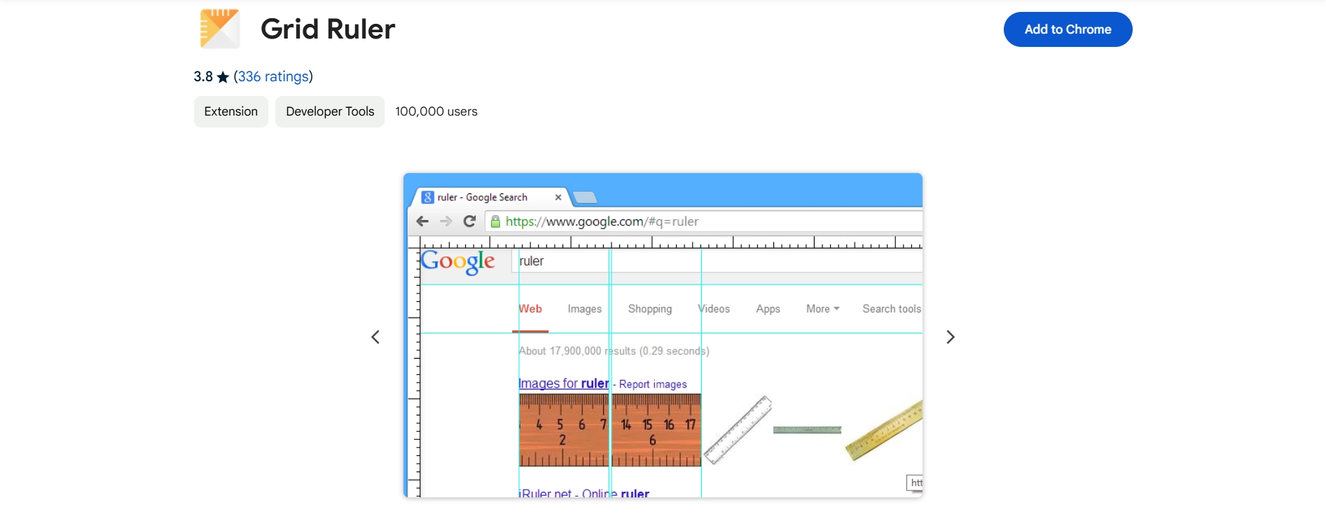 Grid Ruler - Chrome Extension