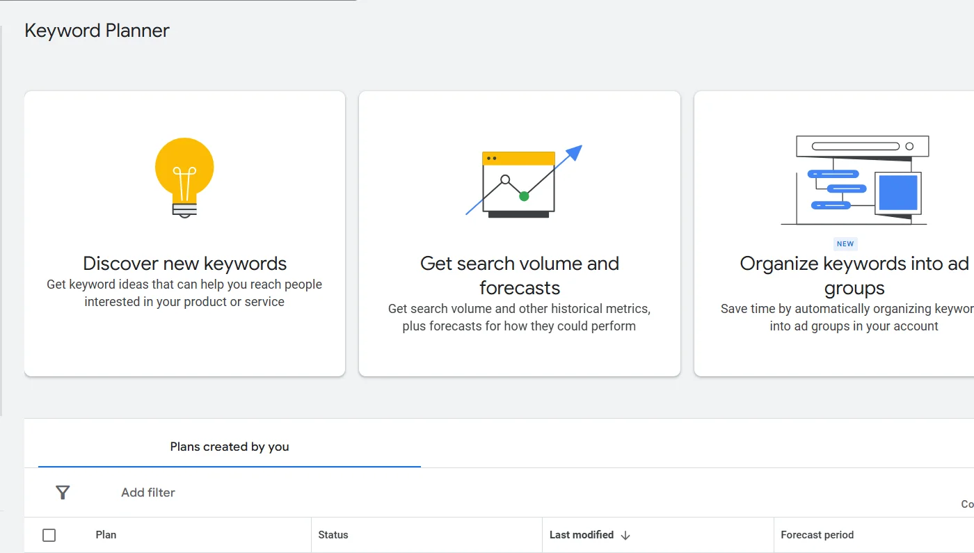 Conducting keyword research
