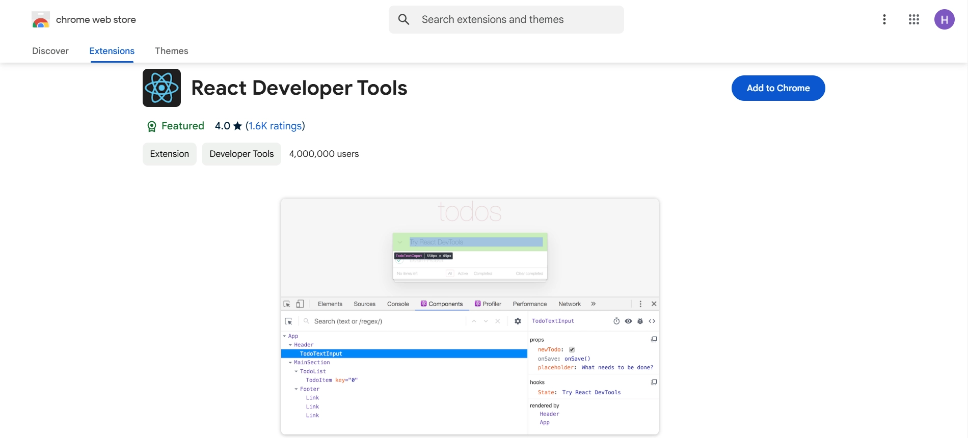 React Developer Tools