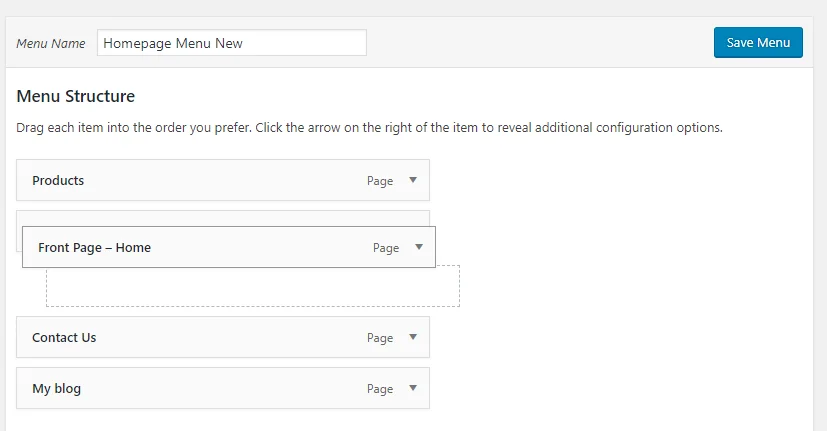 Creating navigation menu
