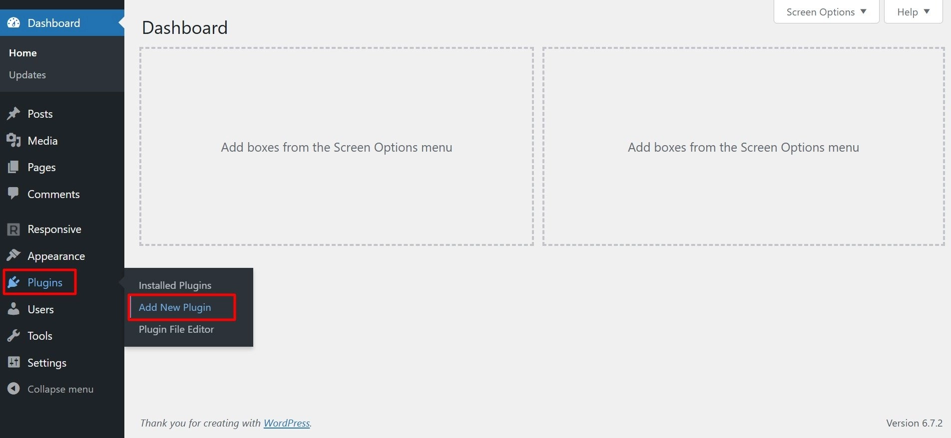 Go to Plugin > Add New Plugin
