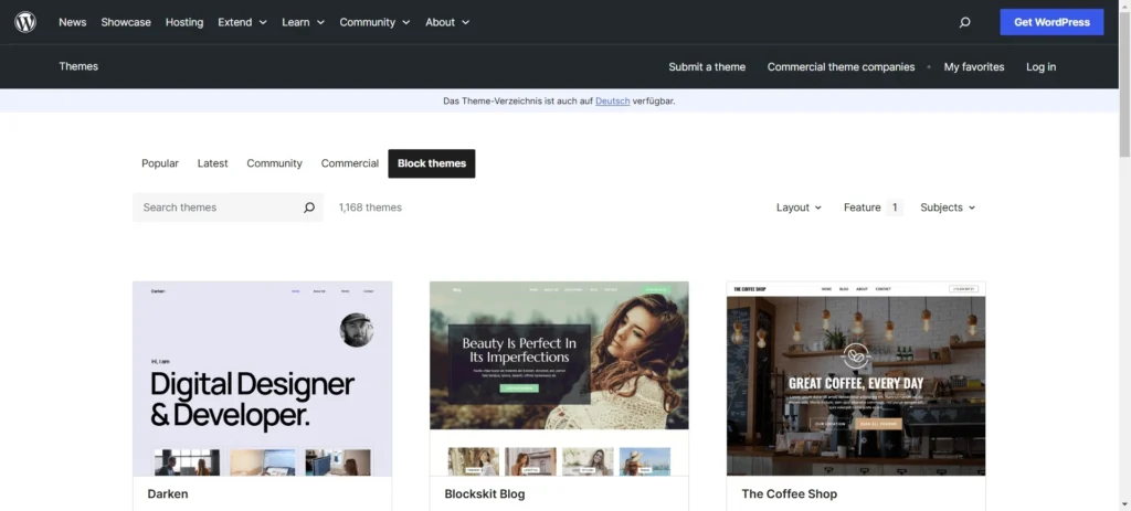Block Themes-WordPress